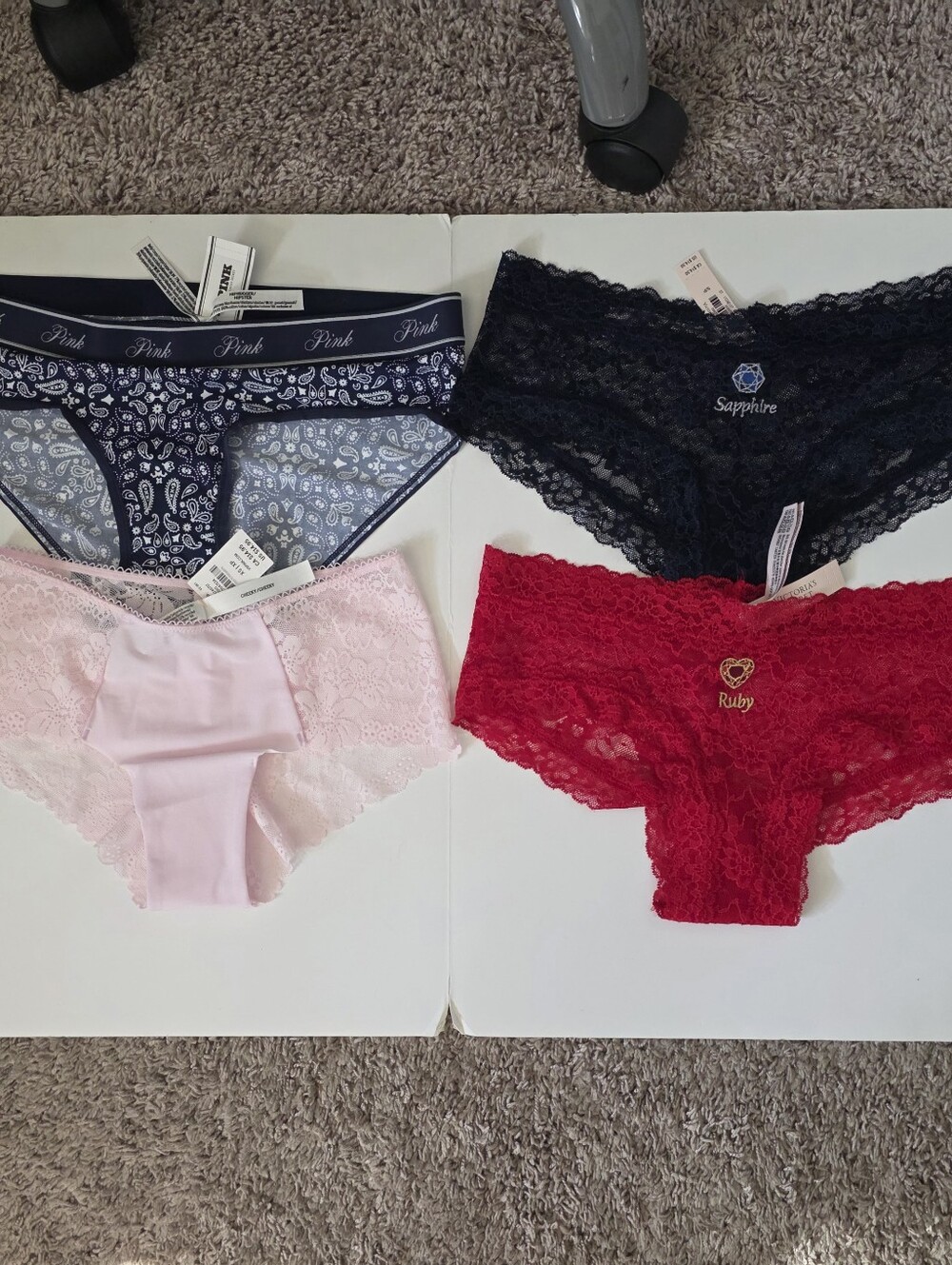 Lot Of 4 NWT Victorias Secret Panties - 3 Cheeky 1 Hiphugger